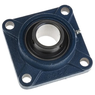 RS PRO 4 Hole Flange Bearing Unit 40 mm ID Cast Iron Bore Type Flange UCF208