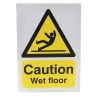 RS PRO Hazard Warning Sign Vinyl Self-Adhesive Label Caution Wet Floor 210mm x 148mm 763-1538