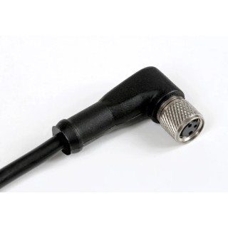 RS PRO Female 3 Way Right Angle to Unterminated Free End Sensor Actuator Cable, 2 m, 60V 4A, Black Polyurethane 186-3130