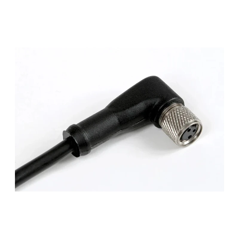 RS PRO Female 3 Way Right Angle to Unterminated Free End Sensor Actuator Cable, 2 m, 60V 4A, Black Polyurethane 186-3130