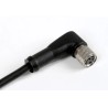 RS PRO Female 3 Way Right Angle to Unterminated Free End Sensor Actuator Cable, 2 m, 60V 4A, Black Polyurethane 186-3130