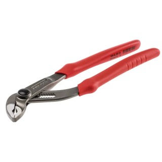 Facom 2-Piece Water Pump Plier Set, 245mm Overall Length, Curved Jaw, Mono-Material Ergonomic Handle, VDE/1000V 181A.25G