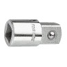 Facom 1/2 in Square Drive Coupler Socket, Chrome Finish, Steel, Overall Length 34.5mm J.232