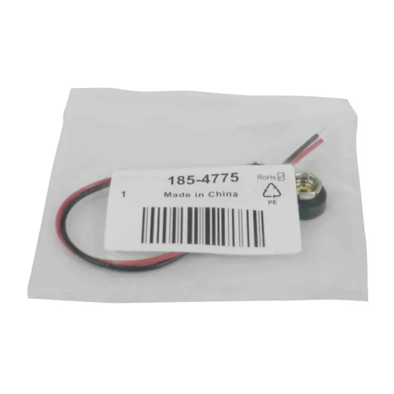 RS PRO Battery Contact Snap-In Mount Nickel Plated Brass for 9 V Battery 185-4775