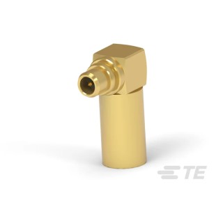 TE Connectivity MMCX Series Coaxial Connector Cable Male MCX, 50 Ω, Right Angle Body Clamp 1-1634002-0