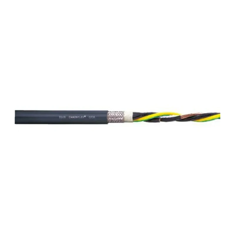 Igus Chainflex PVC Power Cable 4 Core 1.5mm² 25 m Black Thermoplastic Elastomer Voltage 1,600 kV CF31