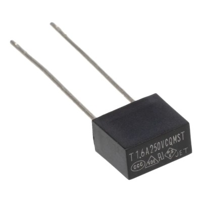 RS PRO Non-Resettable Fuse Radial 1.6A 250V AC Thermoplastic Body Time Delay 767-5046