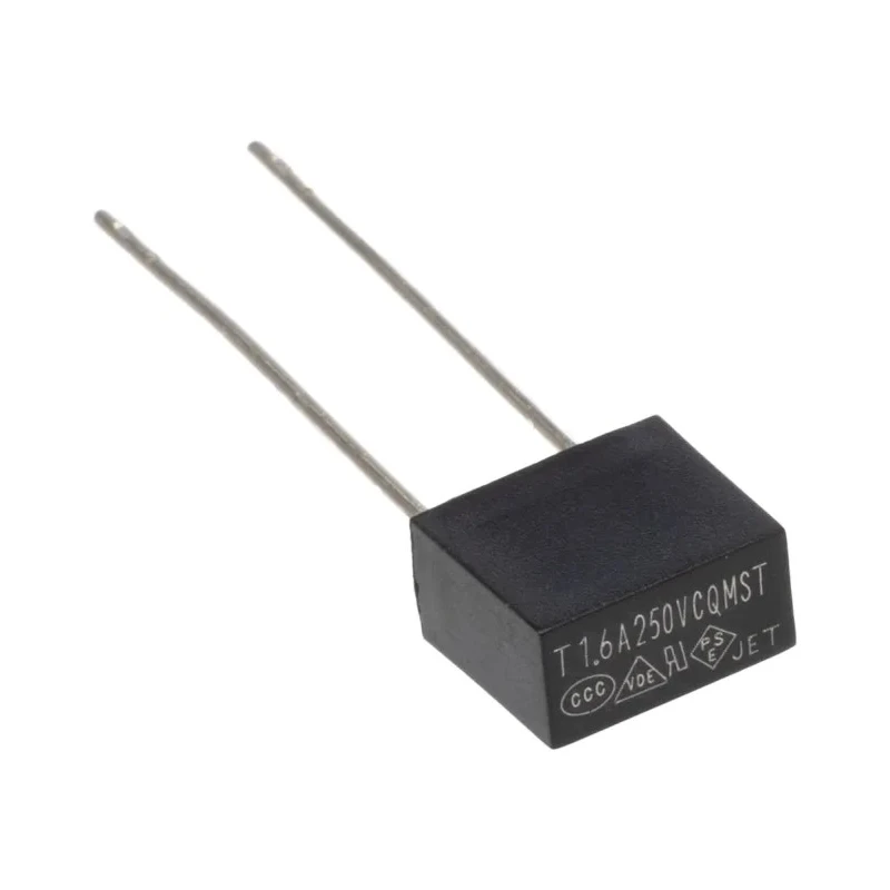 RS PRO Non-Resettable Fuse Radial 1.6A 250V AC Thermoplastic Body Time Delay 767-5046