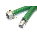 RS PRO Vacuum Hose with Couplings 2 in, 6 m Long PVC Reinforced White Camlock 186-0525