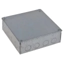 RS PRO Galvanised Steel Adaptable Box 150mm x 150mm x 50mm with 6 Knockouts 763-9242