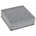RS PRO Galvanised Steel Adaptable Box 150mm x 150mm x 50mm with 6 Knockouts 763-9242