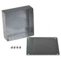 RS PRO Galvanised Steel Adaptable Box 150mm x 150mm x 50mm with 6 Knockouts 763-9242