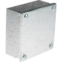 RS PRO Galvanised Steel Adaptable Box 100 mm x 100 mm x 50 mm with 5 Knockouts 763-9248
