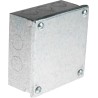 RS PRO Galvanised Steel Adaptable Box 100 mm x 100 mm x 50 mm with 5 Knockouts 763-9248