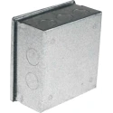 RS PRO Galvanised Steel Adaptable Box 100 mm x 100 mm x 50 mm with 5 Knockouts 763-9248