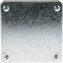 RS PRO Galvanised Steel Adaptable Box 100 mm x 100 mm x 50 mm with 5 Knockouts 763-9248