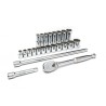 GearWrench 23-Piece 1/2 in 6 Point Socket Set Chrome Alloy Steel 80707