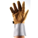 Facom Yellow Leather Electricians Gloves Size 9 Uncoated Coating BC.109VSE