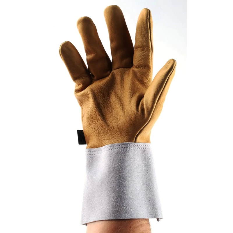Facom Yellow Leather Electricians Gloves Size 9 Uncoated Coating BC.109VSE