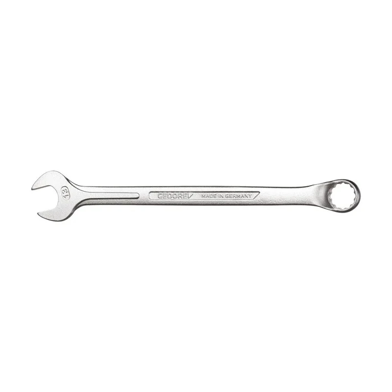 Gedore Combination Spanner 14 mm, 198mm Overall Length, Vanadium Steel, Chrome Finish, Model 1 B 14