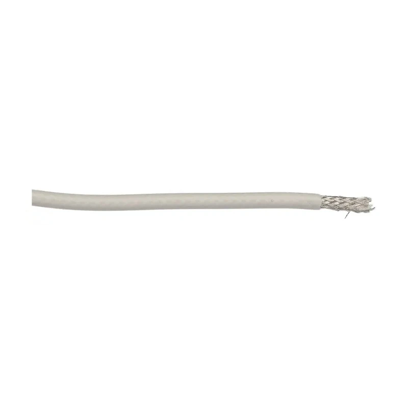 Alpha Wire Alpha Essentials Communication & Control Cable, 1 Core, 0.33mm² 22 AWG, Screened, 600V, White FEP 2834 WH005