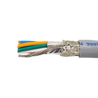 Alpha Wire Alpha Essentials Communication & Control Control Cable 10 Cores 28 AWG Screened Polyvinyl Grey 305m 3470C SL001