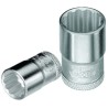 Gedore 3/8 in Drive 24 mm 12 Point Square Socket, 33mm Overall Length D 30 24