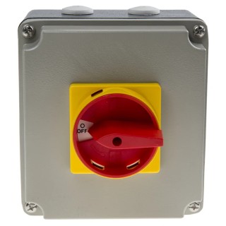 RS PRO 4-Pole Panel Mount Isolator Switch IP65 32A 15 kW IP65