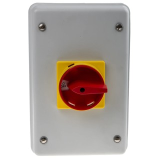 RS PRO 3-Pole Panel Mount Isolator Switch IP54 63A 18.5 kW IP54