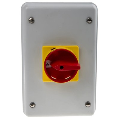 RS PRO 3-Pole Panel Mount Isolator Switch IP54 63A 18.5 kW IP54