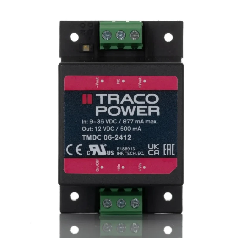 TRACOPOWER DC/DC Converter 12V DC Output, 36V DC Maximum Input, 500mA Output Current, Chassis Mount TMDC 06-2412