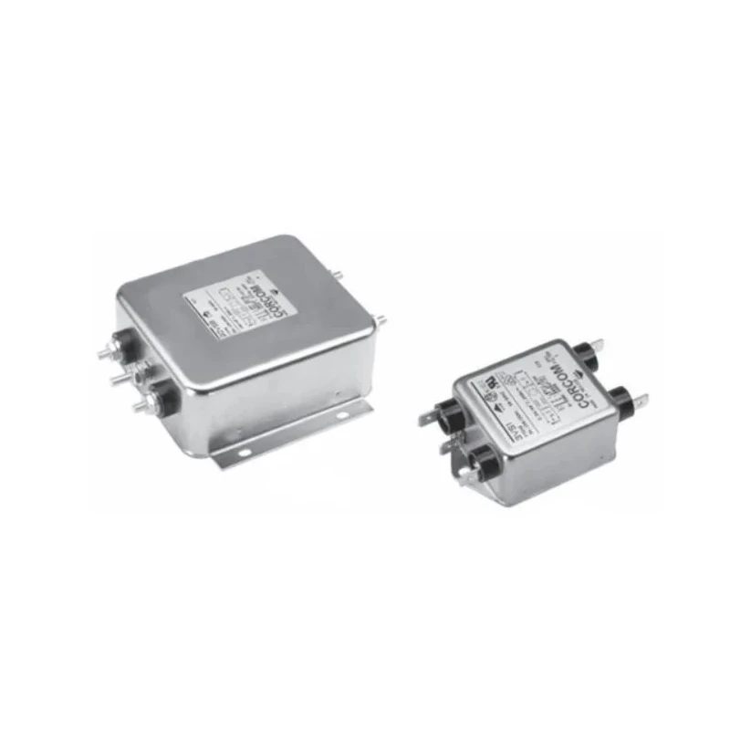 TE Connectivity Corcom S Flange RFI Power Line Filter 60A 250V AC 50Hz 60Hz Threaded Bolt 1 Phase 60VS6