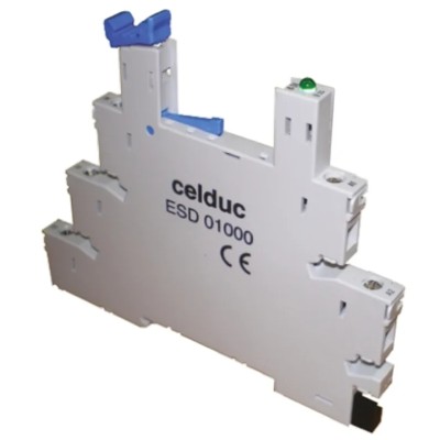 Celduc Accessories DIN Rail Relay Socket for SLA Series, SLD Series ESD01000