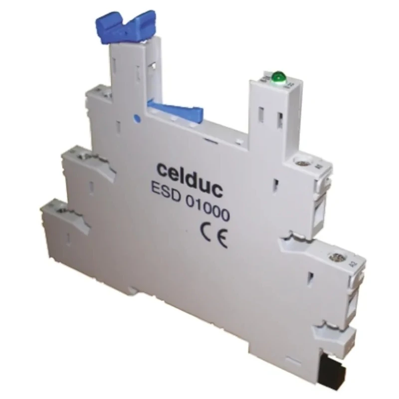Celduc Accessories DIN Rail Relay Socket for SLA Series, SLD Series ESD01000
