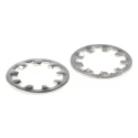 RS PRO Stainless Steel Plain Internal Tooth Shakeproof Washer, M10, DIN 6797J 187-0636