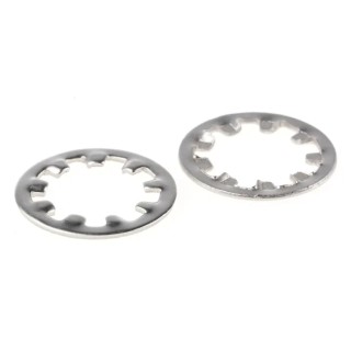 RS PRO Stainless Steel Plain Internal Tooth Shakeproof Washer, M10, DIN 6797J 187-0636