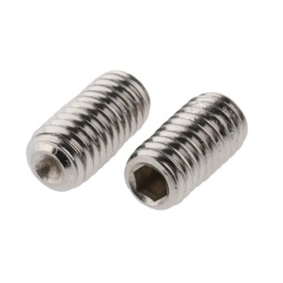 RS PRO Stainless Steel M6 x 12 mm Plain Cup Point Hexagon Grub Screw DIN 916 187-0800
