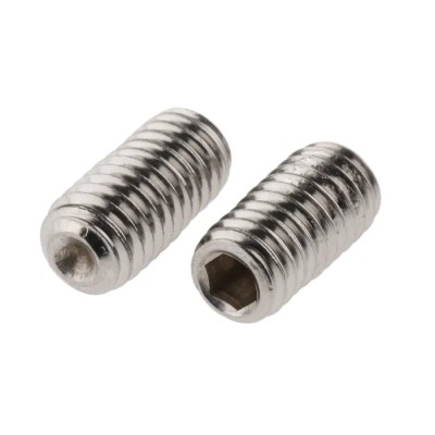 RS PRO Stainless Steel M6 x 12 mm Plain Cup Point Hexagon Grub Screw DIN 916 187-0800