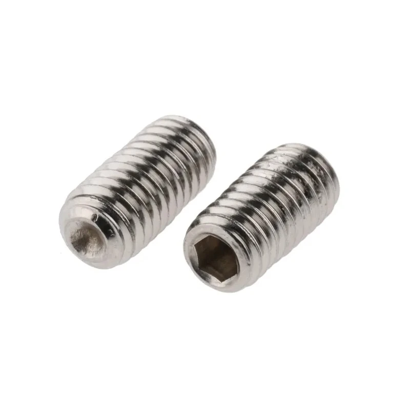 RS PRO Stainless Steel M6 x 12 mm Plain Cup Point Hexagon Grub Screw DIN 916 187-0800