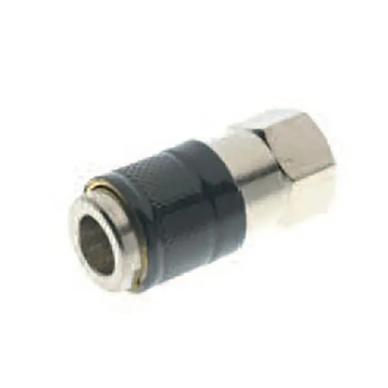 RS PRO Brass Quick Air Coupling 1/8 in Female BSP Thread, Nickel Plated, 12 bar 80°C 187-8795