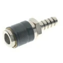 RS PRO Brass Quick Air Coupling Male ISO 228 Class A 4mm Hose Barb Nickel Plated 12 bar 80°C 187-8797
