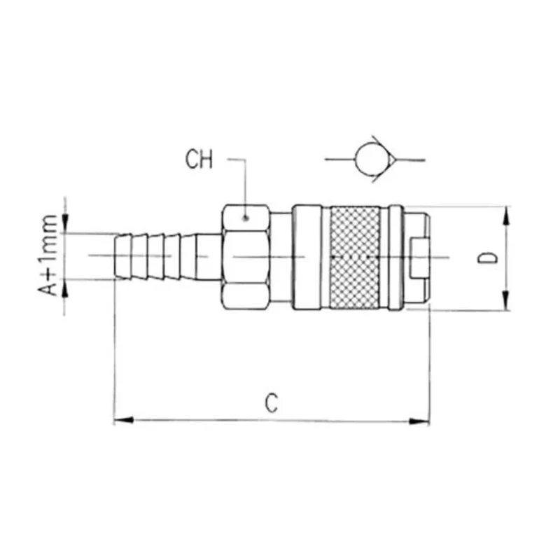 RS PRO Brass Quick Air Coupling Male ISO 228 Class A 10mm Nickel Plated 25 bar 80°C 187-8787