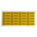 RS PRO Black, Yellow Vinyl Safety Label 20 mm x 60 mm Electricity Danger ISO 7010 776-0970
