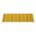 RS PRO Black, Yellow Vinyl Safety Label 20 mm x 60 mm Electricity Danger ISO 7010 776-0970