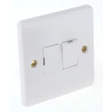 RS PRO 13A 2 Gang Switched Fused Spur Wall Mount Urea Formaldehyde IP20 BS 1363 IP20