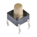 Wurth Elektronik White Tactile Switch, SPST 50mA 12V DC, 3.6 mm Actuator Length, Through Hole Mount 430156070726