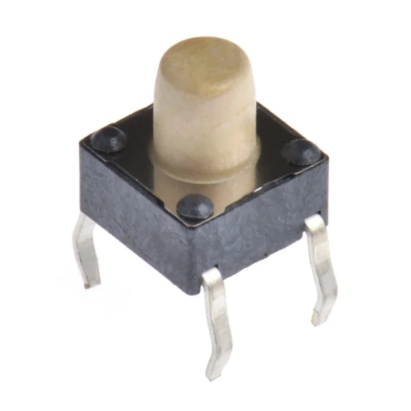 Wurth Elektronik White Tactile Switch, SPST 50mA 12V DC, 3.6 mm Actuator Length, Through Hole Mount 430156070726