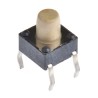 Wurth Elektronik White Tactile Switch, SPST 50mA 12V DC, 3.6 mm Actuator Length, Through Hole Mount 430156070726