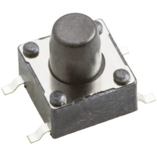 Wurth Elektronik Black Tactile Switch SPST 50mA 12V dc Surface Mount, 3.6mm Actuator Length 430182070816