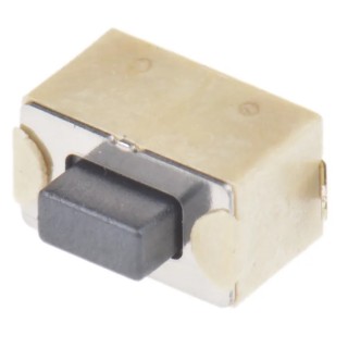 Wurth Elektronik Black Tactile Switch SPST 50mA 12 V dc Surface Mount 1.5 mm Actuator 434123050816
